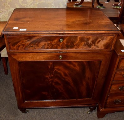 Lot 1293 - A 19th century mahogany cabinet, the moulded...