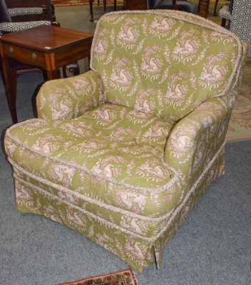 Lot 1355 - A modern feather filled Howard style chair