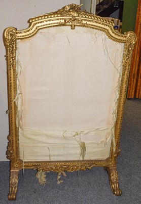 Lot 1391 - A 19th century French giltwood and gesso...