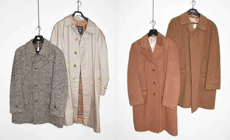 Lot 1075 - Burberry mac with wool detachable lining,...