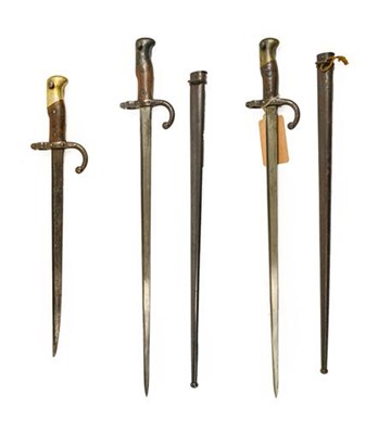 Lot 139 - Two French Model 1874 Gras Sword Bayonets,...