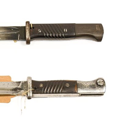 Lot 153 - A German Third Reich M84/98 Bayonet, the blade...