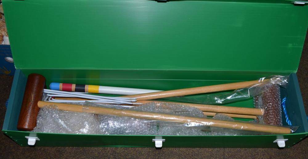Lot 184 - A modern Riley croquet set