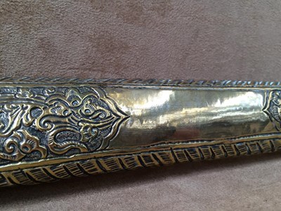 Lot 171 - A Javanese Pedang Lurus, the 55.5cm steel...