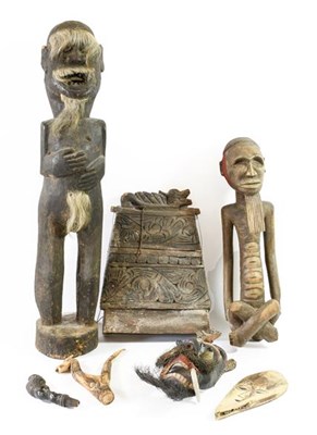 Lot 199 - A Large Indonesian Dark Stained Wood Ancestor...