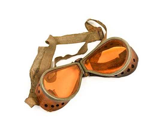 Lot 20 - A Pair of First World War Pilot's Goggles,...