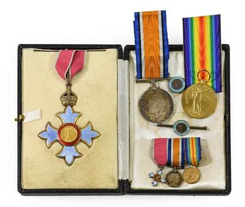 Lot 3 - A First World War CBE Group of Medals, awarded...