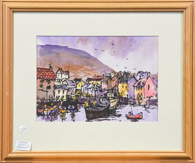 Lot 1105 - Eric H Hill (1921-2021) ''Polperro'' Signed,...