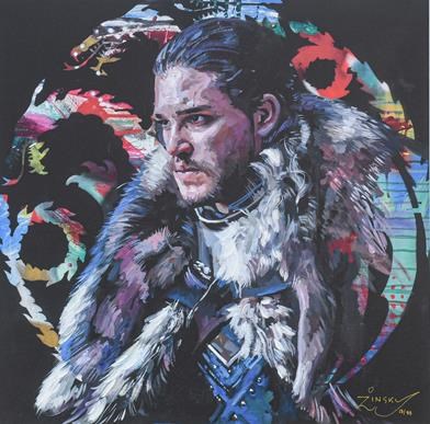 Lot 1012 - Zinsky (Contemporary) ''Winter is Coming''...