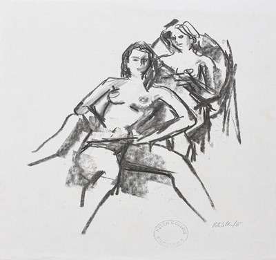 Lot 1133 - Peter Collins ARCA (b.1923) Seated Nude With...
