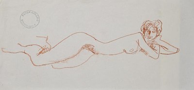 Lot 1133 - Peter Collins ARCA (b.1923) Seated Nude With...