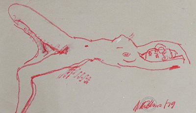 Lot 1134 - Peter Collins ARCA (b.1923) Seated Nude Signed...