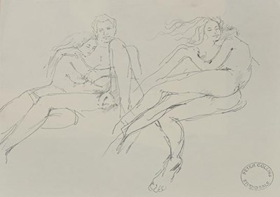 Lot 1135 - Peter Collins ARCA (b.1923) Seated Nude With...