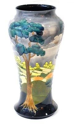 Lot 15 - A Walter Moorcroft After The Storm Pattern 95/20 Vase, impressed factory marks, numbered...