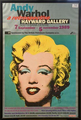 Lot 1142 - Andy Warhol Retrospective Exhibition Poster...
