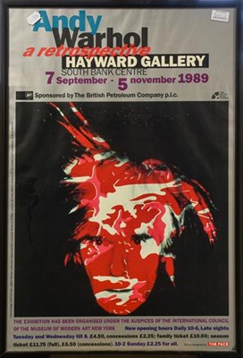 Lot 1142 - Andy Warhol Retrospective Exhibition Poster...