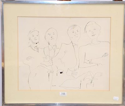 Lot 1190 - Richard Snowdon (1950-2014) Ink sketch...
