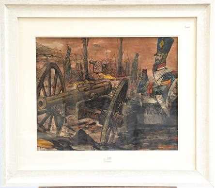 Lot 1197 - French battle scene (Contemporary),...