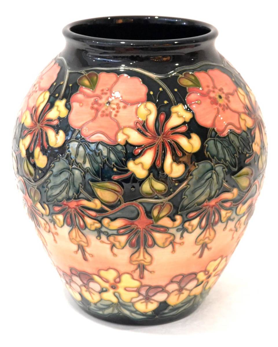 Lot 24 - A Modern Moorcroft Oberon Pattern Vase,