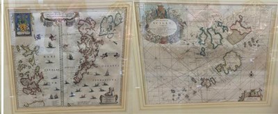 Lot 1225 - Two hand coloured engraved maps, The Islands...