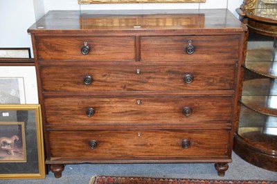 Lot 1233 - An early Victorian mahogany four-height chest...