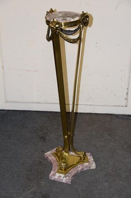 Lot 1237 - A 20th century Adam revival polished brass and...