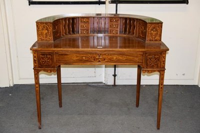 Lot 1243 - An American mahogany Carlton House style desk...