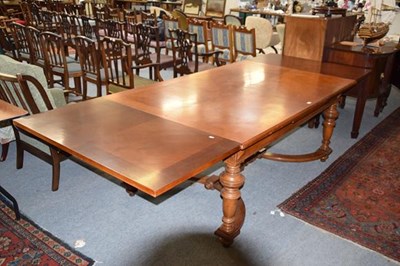 Lot 1244 - A late 19th century French walnut extending...
