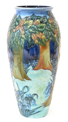 Lot 27 - A Modern Moorcroft Vereley Pattern Vase, designed by Rachel Bishop, impressed and painted...