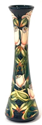 Lot 36 - A Modern Moorcroft Moonlight Pattern 365/12 Vase, designed by Philip Gibson, impressed factory...