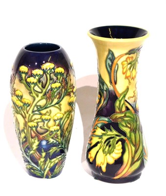 Lot 39 - A Modern Moorcroft Tansey Pattern Vase, designed by Philip Gibson, impressed factory marks,...