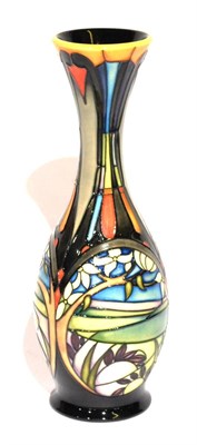 Lot 56 - A Modern Moorcroft Vale of Aire Pattern Vase, designed by Emma Bossons, impressed factory...