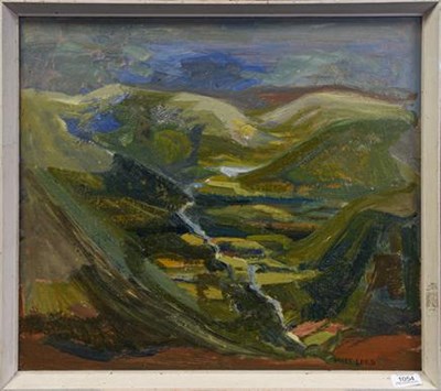 Lot 1054 - Mary Lord (b.1931) ''The Valley'' Signed, oil...