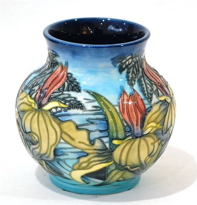 Lot 59 - A Modern Moorcroft Sweet Betsy Pattern 914/6 Vase, designed by Emma Bossons, impressed and...