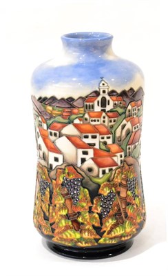 Lot 61 - A Modern Moorcroft Andalucia Pattern 95/11 Vase, designed by Beverley Wilkes, impressed factory...