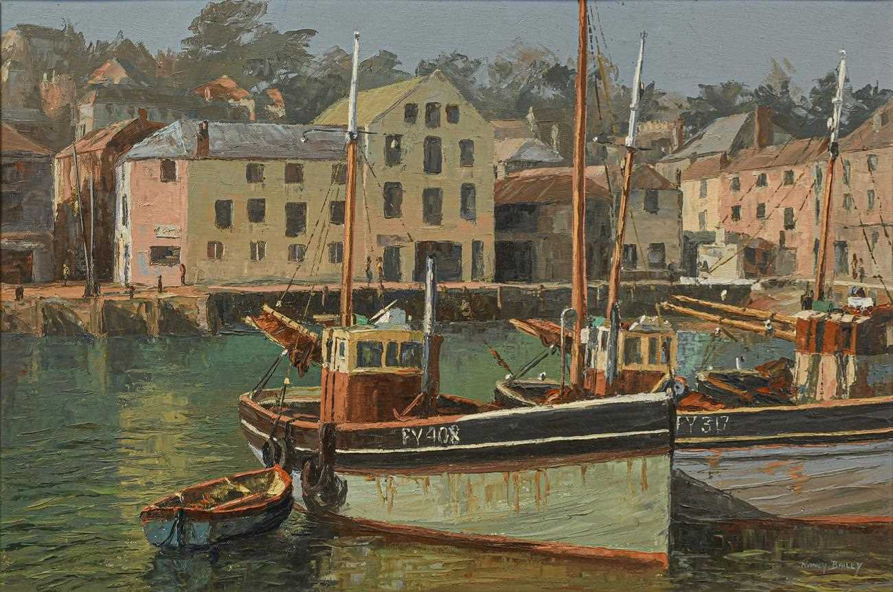 Lot 1090 - Nancy Bailey (1913-2012) ''Mevagissey'' Signed,...