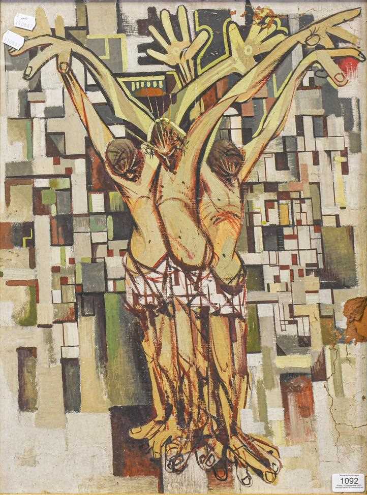Lot 1092 - David Randall (20th century) ''Crucifixion''...