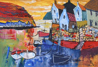 Lot 1096 - Eric H Hill (1921-2021) ''Whitby'' Signed,...