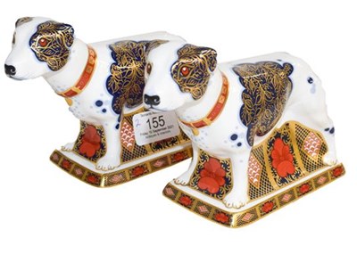 Lot 155 - Two Royal Crown Derby paperweights, Imari...