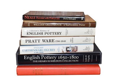 Lot 180 - Ceramics reference books English pottery...