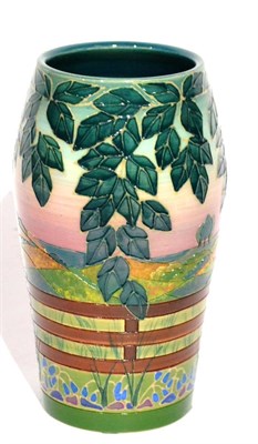 Lot 74 - A Sally Tuffin for Dennis China Works The Seasons Holden Wood (Spring) Pattern Vase, stamped Dennis