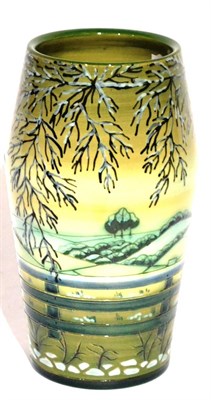 Lot 76 - A Sally Tuffin for Dennis China Works The Seasons Holden Wood (Winter) Pattern Vase, stamped Dennis