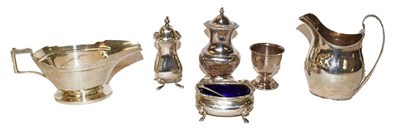 Lot 311 - A collection of silver items, to include: a...