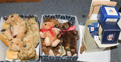 Lot 320 - Assorted teddy bears including Deans rag book,...