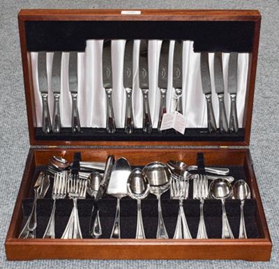 Lot 326 - A canteen of silver plated cutlery stamped...