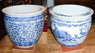 Lot 397 - Two early 20th century blue and white...