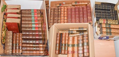 Lot 407 - Bindings. A collection of leather-bound...