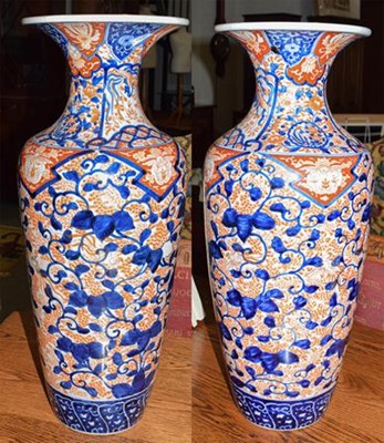 Lot 410 - A near pair of Japanese Meiji period Imari...