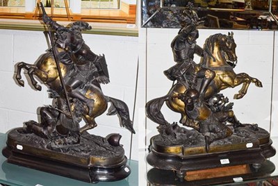 Lot 411 - A pair of late 19th/early 20th century French...