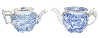 Lot 115 - A Staffordshire Pearlware Teapot and Cover,...